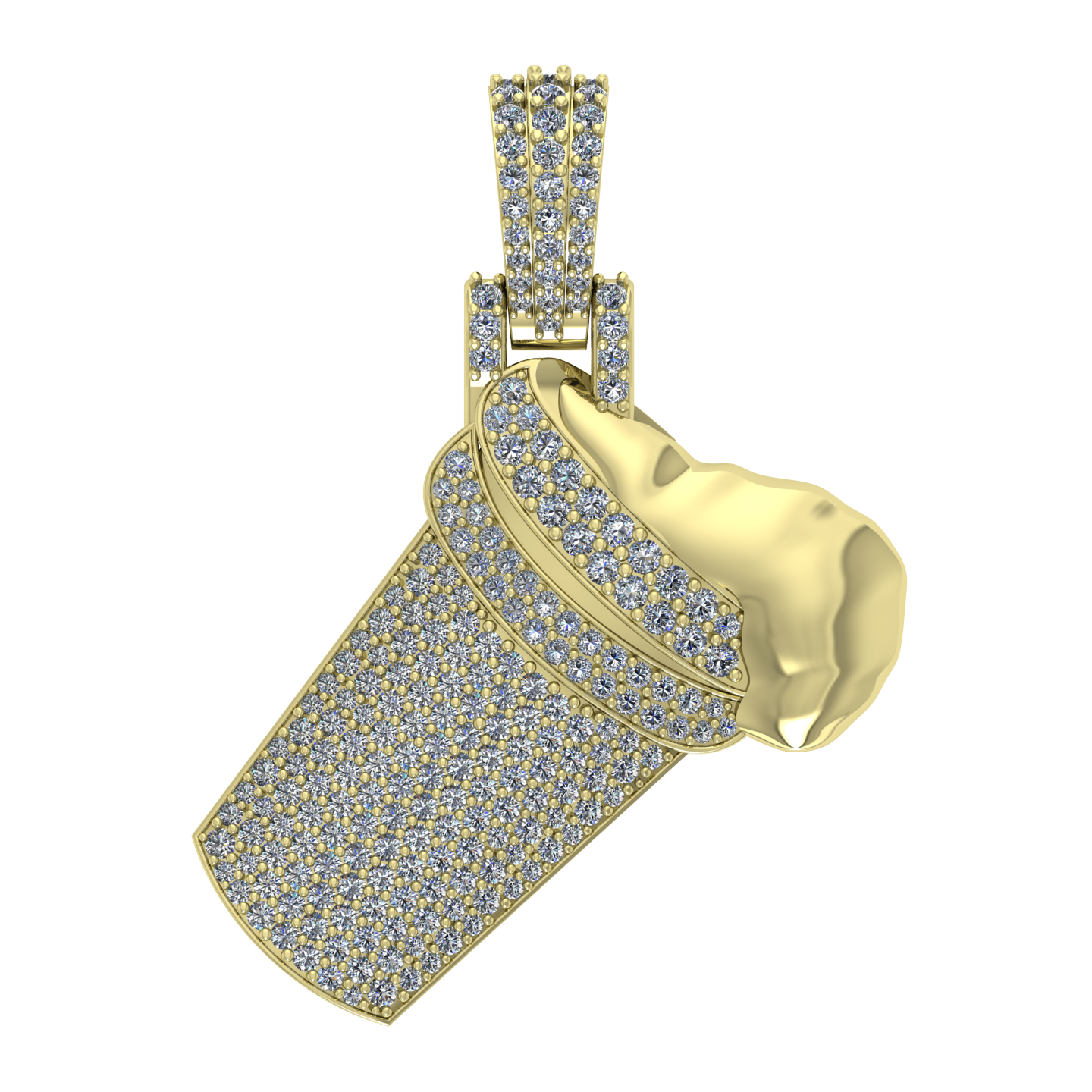HIP-HOP DRUGS  DIAMONDS  PENDANT